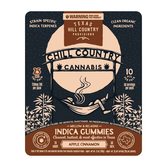 25mg Apple Cinnamon Gummies - Case of (10) 10ct Bags