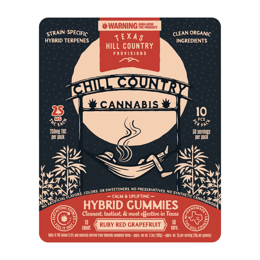 25mg Grapefruit Gummies - Case of (10) 10ct Bags