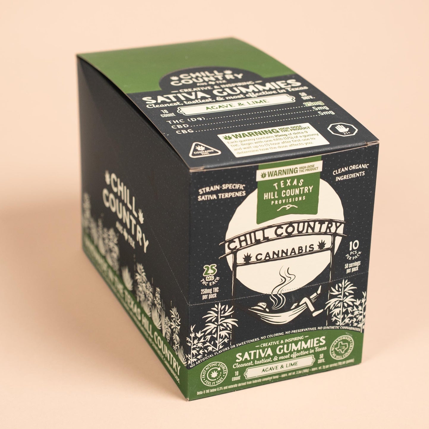25mg Agave & Lime Gummies - Case of (10) 10ct Bags